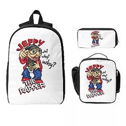 Jeffy The Rapper 3-Piece Backpack Set 