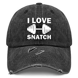 I love Snatch cap for women baseball cap