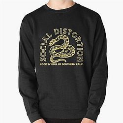 Rock Roll of Southern Social Distortion Vintage Skull Pullover Sweatshirt