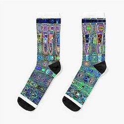 Social Distortion Digital Art Socks