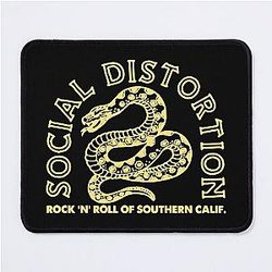 Rock and roll southern social distortion vintage skull mouse pad