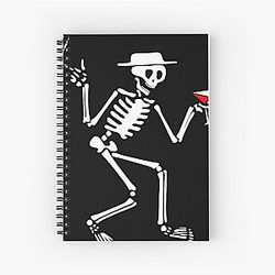 Social Distortion Skeleton Spiral Note Book