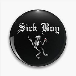 Sick Boy Social Distortion Skeleton Pin