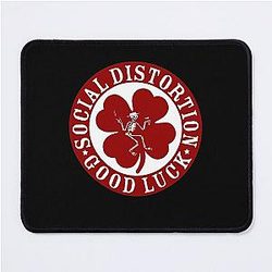 Social Distortion Red Good Luck Logo Chiffon Mouse Pad