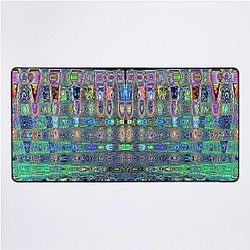 Social Distortion Abstract Art Keyboard Mat