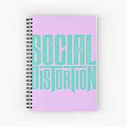 Social Distortion Band Logo Graphic - Perfect Gift for You and Friends Spiral Notebook