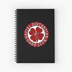 Social Distortion Red Good Luck logo Chiffon Spiral Notebook