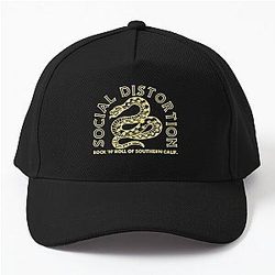 Rock and Southern Social Distortion Skull Smoking Baseball Cap