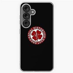 Social Distortion Red Good Luck logo Chiffon Top Samsung Galaxy Soft Case