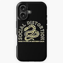 Rock roll Southern Social Distortion Vintage Skull Smoking iPhone Case