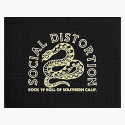 Rock n roll supergroup southern social distortion vintage skull smoking Jigsaw Puzzle