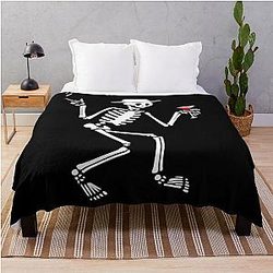 Social Distortion Skeleton Throw Blanket