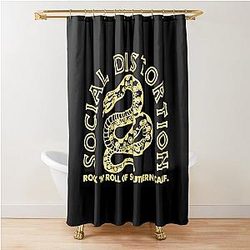 Rock n' roll Southern Skull Shower Curtain