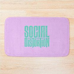 Social Distortion Band Logo Graphic Bath Mat