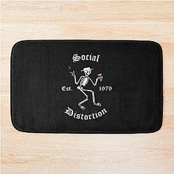 Beautiful Art Gift Skull Wine Bath Mat