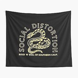 Rock roll of Southern Social Distortion Vintage Skull Smoking Tapestry