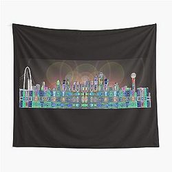Dallas Skyline Social Distortion Tapestry
