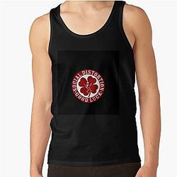Social Distortion Red Top Chiffon Tank