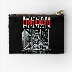 Social Distortion Skeleton In A Prison Zipper Pouch