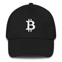 Bitcoin Merch - Bitcoin Logo Black Baseball Cap