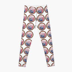 Sodapoppin Leggings - Sodapoppin Retro Soda Pop Bottle Cap Leggings RB1706