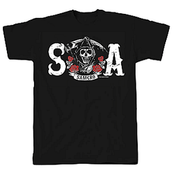 Reaper Roses SAMCRO LA 1505 Sons of Anarchy T-Shirts