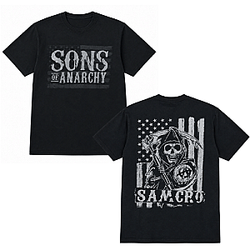 Grim Reaper American Flag DTNK0708 Sons of Anarchy T-Shirts