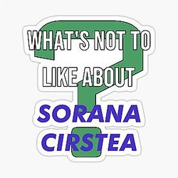 What's not to like about Sorana Cirstea Sticker