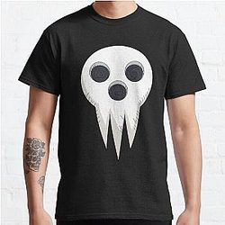 Soul Eater T-Shirts - Soul Eater Skull Lord Death Shinigami Face Classic T-Shirt RB1204