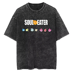 Anime Graphic PTTT2304 Washed  Soul Eater T-Shirts