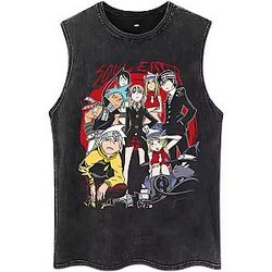 Vintage PTTT1208 Washed  Soul Eater Tank Tops