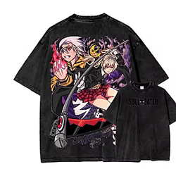Hot Soul Eater Anime Washed T-Shirt NTT1809 Soul Eater T-Shirts