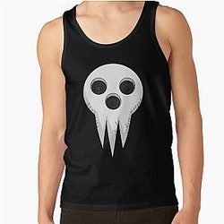 Soul Eater Tank Tops - Soul Eater Skull Lord Death Shinigami Face Tank Top RB1204