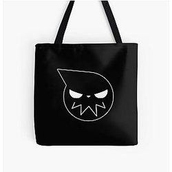 Soul Eater Bags - Soul Eater Signature Skull All Over Print Tote Bag RB1204