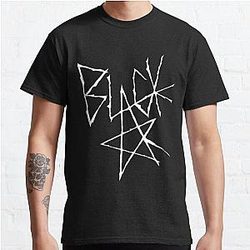 Soul Eater T-Shirts - Soul eater - Black Star Signature (White) Classic T-Shirt RB1204