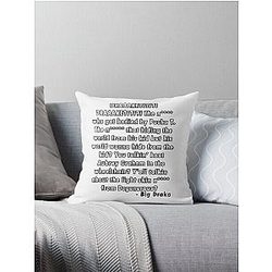 Drake You're talking about Soulja Boy Throw Pillow