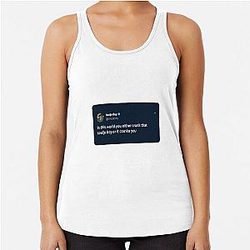 Soulja Boy Tweet Dark Blue Racerback Tank Top