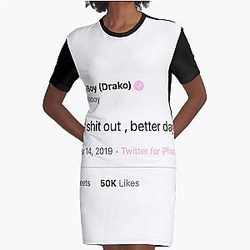 Soulja Boy Tweet Graphic T-Shirt Dress