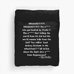 Drake Talkin about Soulja Boy Duvet Cover