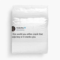 Soulja Boy Tweet Duvet Cover