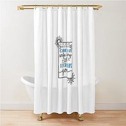 You either like it or it likes you Shower Curtain