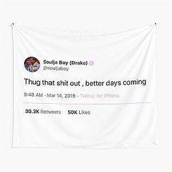Soulja Boy Tweet Tapestry