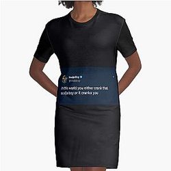 SOULJA BOY TWEET GRAPHIC T-SHIRT DRESS