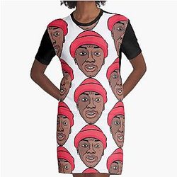 Soulja Boy They Say Ain't From The Hood Graphic T-Shirt Dress