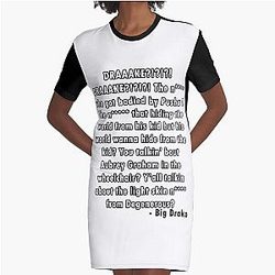 Drake You're Talking About Soulja Boy Graphic T-Shirt Dress