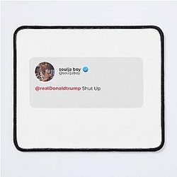 Soulja Boy Shut Up Donald Trump Sticker Mouse Pad