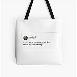 Soulja Boy Tweet All Over Print Tote Bag