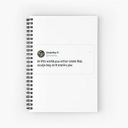 Soulja Boy Tweet Spiral Notebook