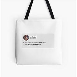 Soulja Boy Tweet Sticker All Over Print Tote Bag