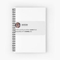 Soulja Boy tweet Spiral Notebook